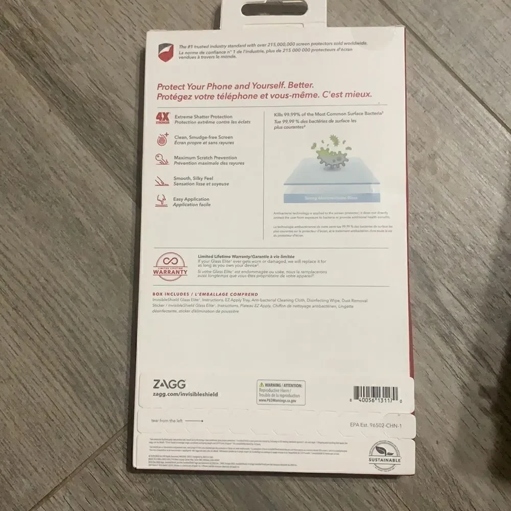Invisible SHIELD glass elite protection glass. New